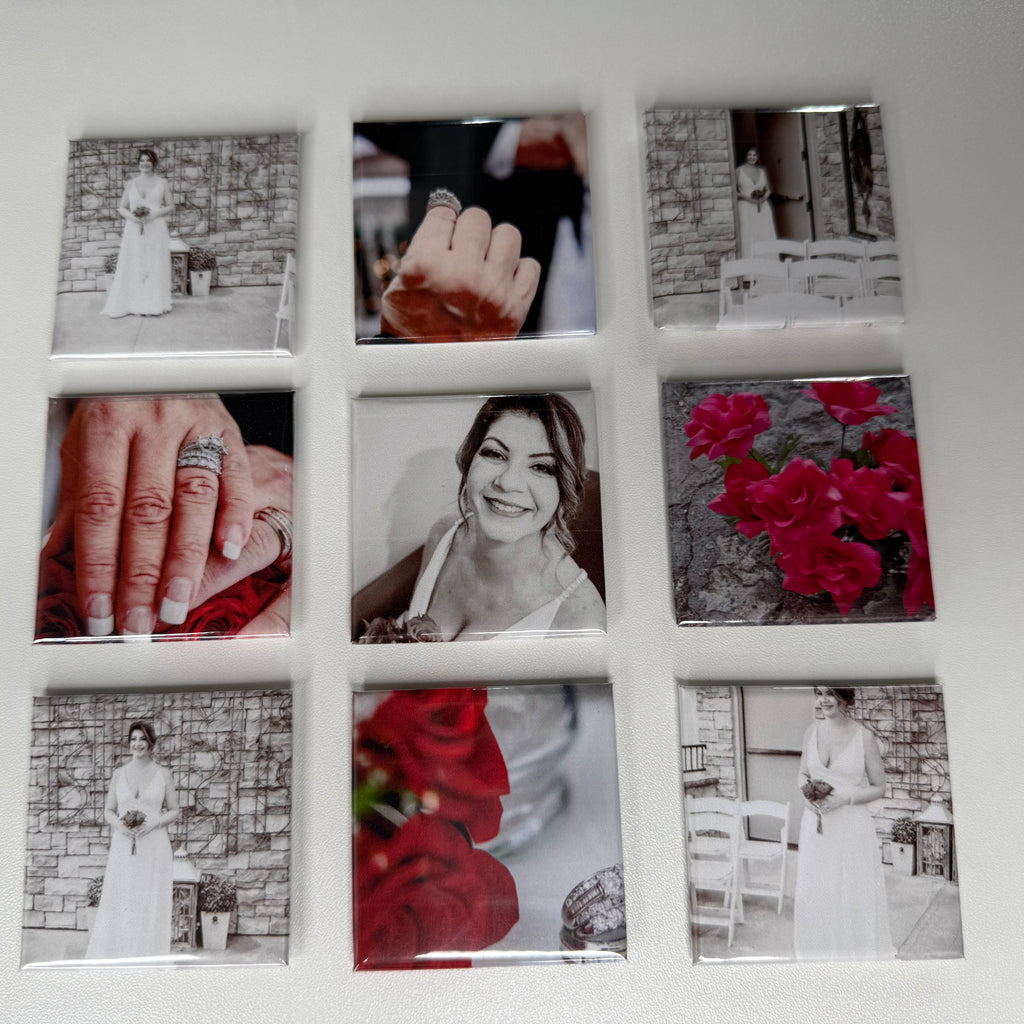 Set of 9 Handcrafted Magnets – 2"x 2"